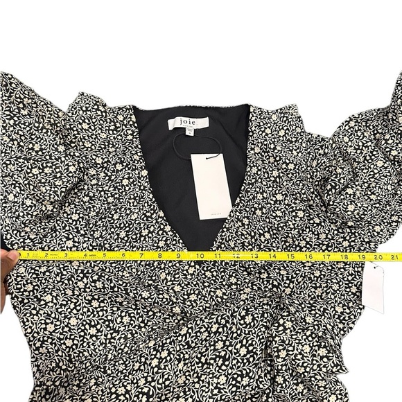 JOIE Adanson Long Sleeves Ruffle Trim Dress size 10 NWT - Picture 4 of 12